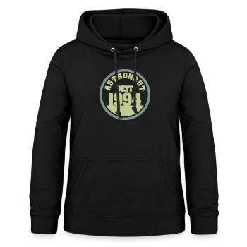 1994 - Frauen Hoodie - Schwarz - Vorne - AI Model Female 172 light (172cm)