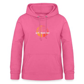 Sint Maarten Artistic Vacation Souvenir Palm Tree - Women's Hoodie - pink - Front - AI Model Female 172 light (172cm)