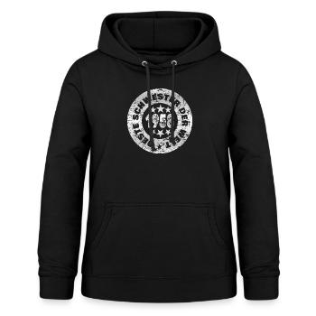 Jahrgang 1958 - Frauen Hoodie - Schwarz - Vorne - AI Model Female 172 light (172cm)