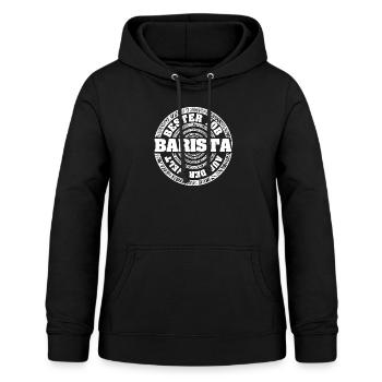 Job Barista - Frauen Hoodie - Schwarz - Vorne - AI Model Female 172 light (172cm)