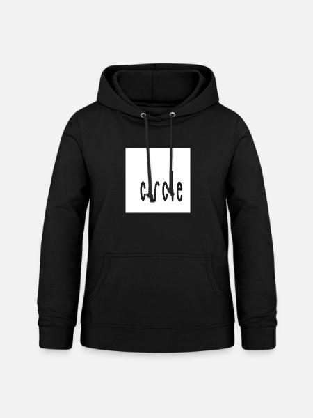 Circle Quadrat - Frauen Hoodie - Schwarz