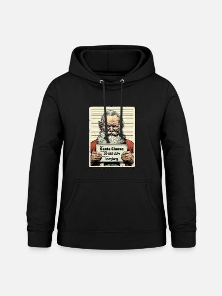Santa Verhaftet - Frauen Hoodie - Schwarz