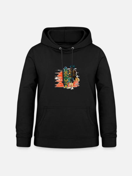 Ritter im Urlaub - Frauen Hoodie - Schwarz