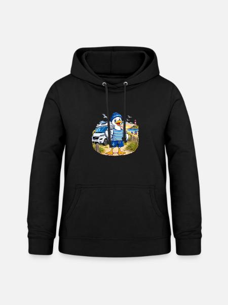 OstseeFreunde Camper - Frauen Hoodie - Schwarz