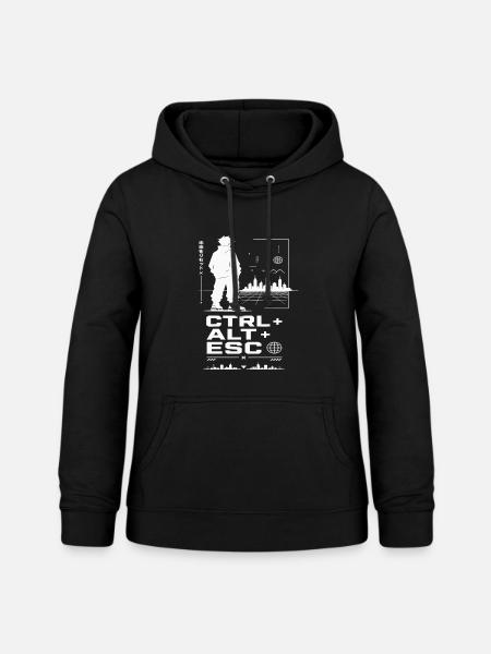 Ctrl Alt Escape: Stadtläufer - Frauen Hoodie - Schwarz