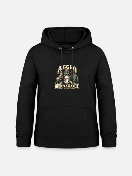 Aggro Aufmerksamkeit - Frauen Hoodie - Schwarz