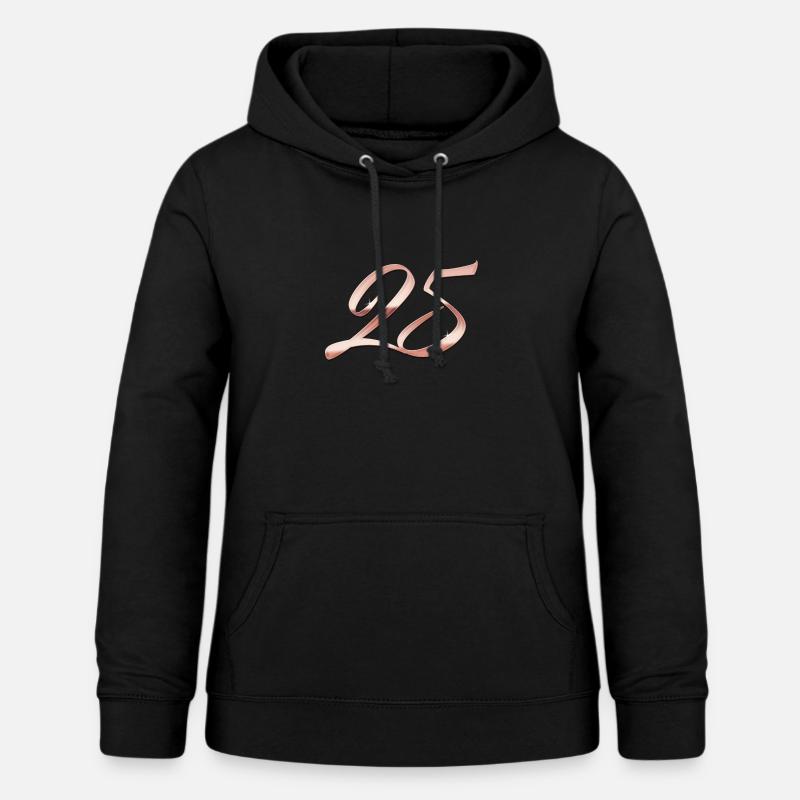 Or rose 25 - Sweat à capuche Femme - noir
