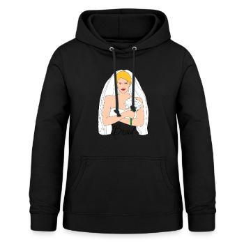 braut blond 1 - Frauen Hoodie - Schwarz - Vorne - AI Model Female 172 light (172cm)
