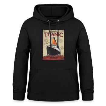 Sur les mers - Sweat à capuche Femme - noir - Devant - AI Model Female 172 light (172cm)