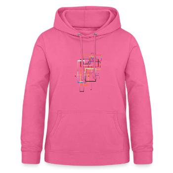 Block landscape - Women's Hoodie - pink - Front - AI Model Female 172 light (172cm)