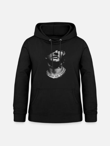 Skulptur mit Tattoo - Frauen Hoodie - Schwarz