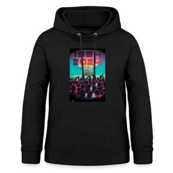 NUKE 1 vonYume Ursprünge - Frauen Hoodie - Schwarz - Vorne - AI Model Female 172 light (172cm)