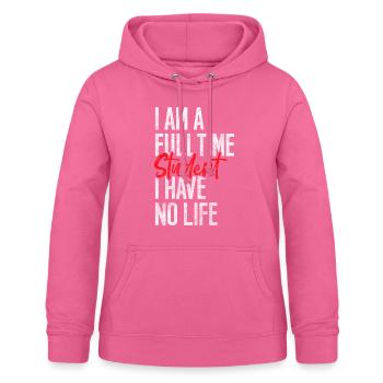 Student Lifestyle Geld Pleite - Frauen Hoodie - Pink - Vorne - AI Model Female 172 light (172cm)