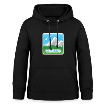 GHATS OCCIDENTAUX - Sweat à capuche Femme - noir - Devant - AI Model Female 172 light (172cm)