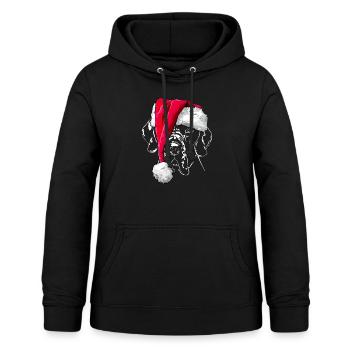 DEUTSCHE DOGGE - GREAT DANE Weihnachten Wilsigns - Frauen Hoodie - Schwarz - Vorne - AI Model Female 172 light (172cm)