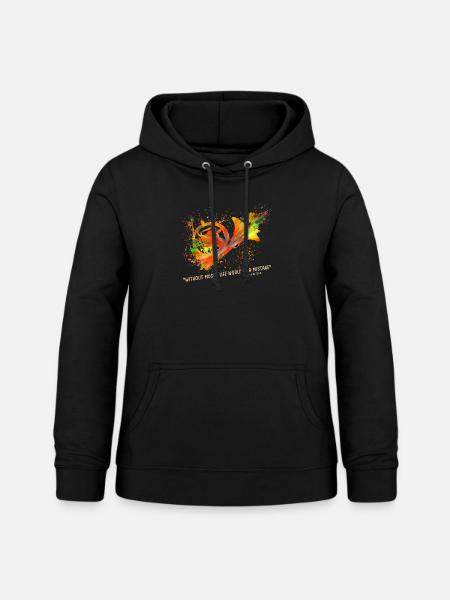 Waldhorn - Frauen Hoodie - Schwarz