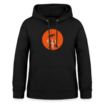 Sentir mes pieds - Sweat à capuche Femme - noir - Devant - AI Model Female 172 light (172cm)