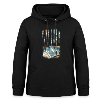 WILD EXPLORE - Women's Hoodie - black - Front - AI Model Female 172 light (172cm)