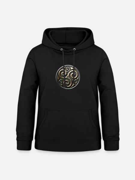 Keltisches Trisquel - Frauen Hoodie - Schwarz