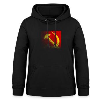 communisme - Sweat à capuche Femme - noir - Devant - AI Model Female 172 light (172cm)