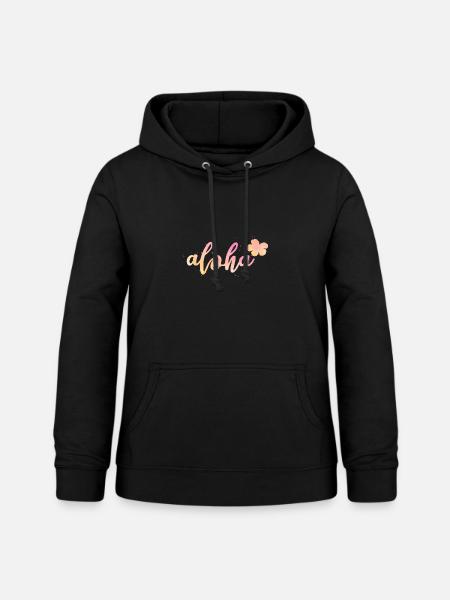 Aloha - Frauen Hoodie - Schwarz