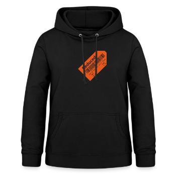 Réduit - périmé Orange - Sweat à capuche Femme - noir - Devant - AI Model Female 172 light (172cm)