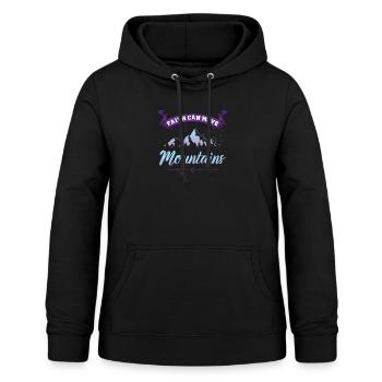Wandern Christliches Motivationsspruch - Frauen Hoodie - Schwarz - Vorne - AI Model Female 172 light (172cm)