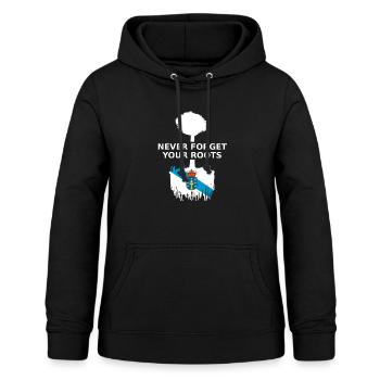 Galicia Galicia Roots - Sweat à capuche Femme - noir - Devant - AI Model Female 172 light (172cm)