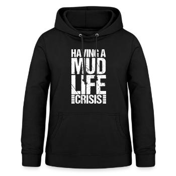 Eine Schlamm Lebenskrise Dreck Back Road Schlamm - Frauen Hoodie - Schwarz - Vorne - AI Model Female 172 light (172cm)