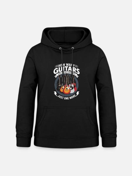 Gitarrist Gitarre - Frauen Hoodie - Schwarz