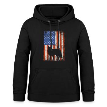Conception de coyote pour les réacteurs de coyote - Sweat à capuche Femme - noir - Devant - AI Model Female 172 light (172cm)