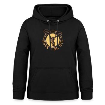 ocr kleidung "rock the rig1" - Frauen Hoodie - Schwarz - Vorne - AI Model Female 172 light (172cm)