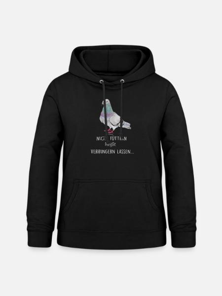 Wester Stadttaube - Frauen Hoodie - Schwarz