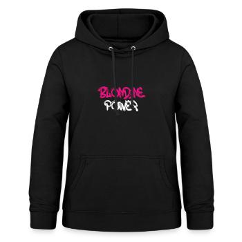 Design de t-shirt cool pour les blondes - Sweat à capuche Femme - noir - Devant - AI Model Female 172 light (172cm)
