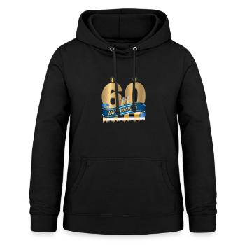 60th Birthday - Women's Hoodie - black - Front - AI Model Female 172 light (172cm)