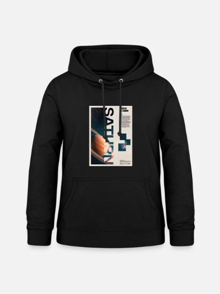 Saturn-Orbit-Poster - Frauen Hoodie - Schwarz