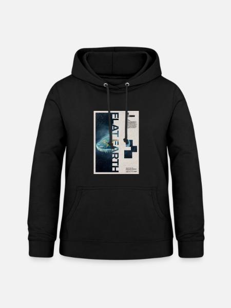 Flacherde-Theorie Moderne Kunst - Frauen Hoodie - Schwarz
