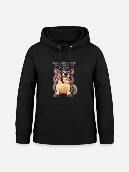Schaf als Wolf verkleidet. - Frauen Hoodie - Schwarz