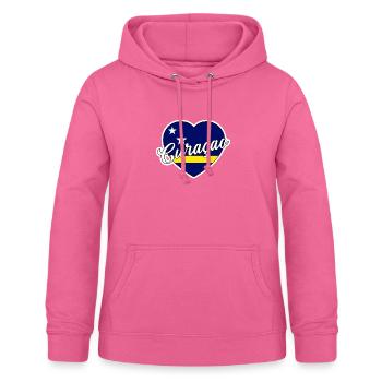 Curaçao - Frauen Hoodie - Pink - Vorne - AI Model Female 172 light (172cm)