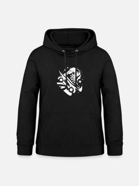 Rollerskates Grafik - Frauen Hoodie - Schwarz