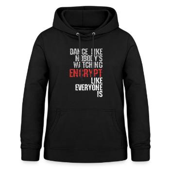 Hacker - Frauen Hoodie - Schwarz - Vorne - AI Model Female 172 light (172cm)