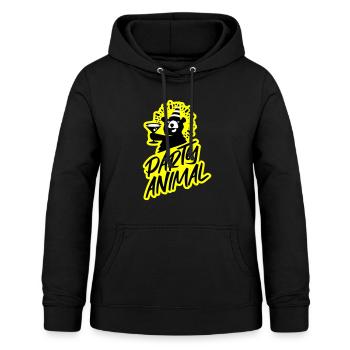 Party!!! - Frauen Hoodie - Schwarz - Vorne - AI Model Female 172 light (172cm)