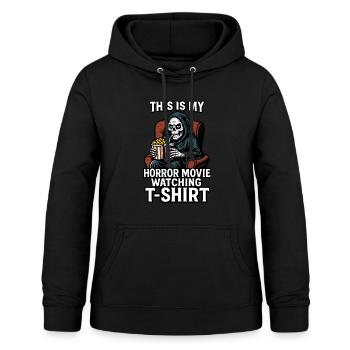 Grim Reaper Movie Time - Frauen Hoodie - Schwarz - Vorne - AI Model Female 172 light (172cm)