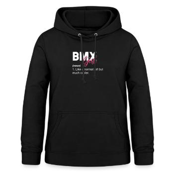BMX Girl Definition T-Shirt Geschenk - Frauen Hoodie - Schwarz - Vorne - AI Model Female 172 light (172cm)