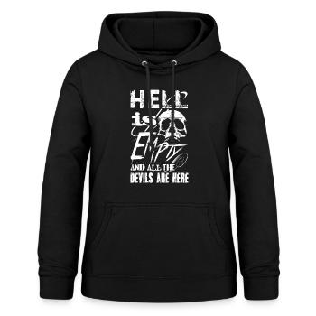 Hell is Empty - Frauen Hoodie - Schwarz - Vorne - AI Model Female 172 light (172cm)