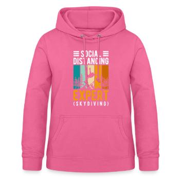Parachutiste Saut Sport Base Jump - Sweat à capuche Femme - rose - Devant - AI Model Female 172 light (172cm)