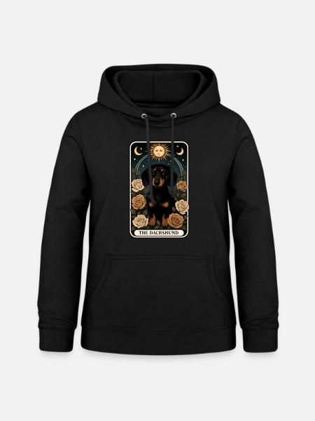 Dackel - Frauen Hoodie - Schwarz