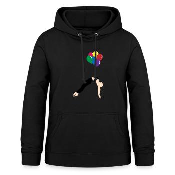 Balloon - Sweat à capuche Femme - noir - Devant - AI Model Female 172 light (172cm)