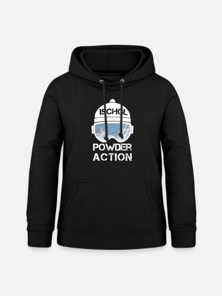 Ischgl Powder Action Geschenk - Frauen Hoodie - Schwarz