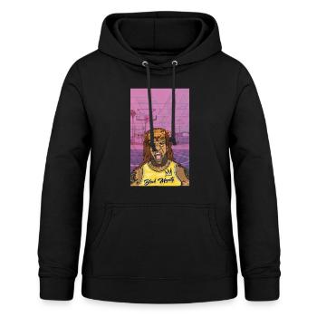 BLACK LION KING - Sweat à capuche Femme - noir - Devant - AI Model Female 172 light (172cm)